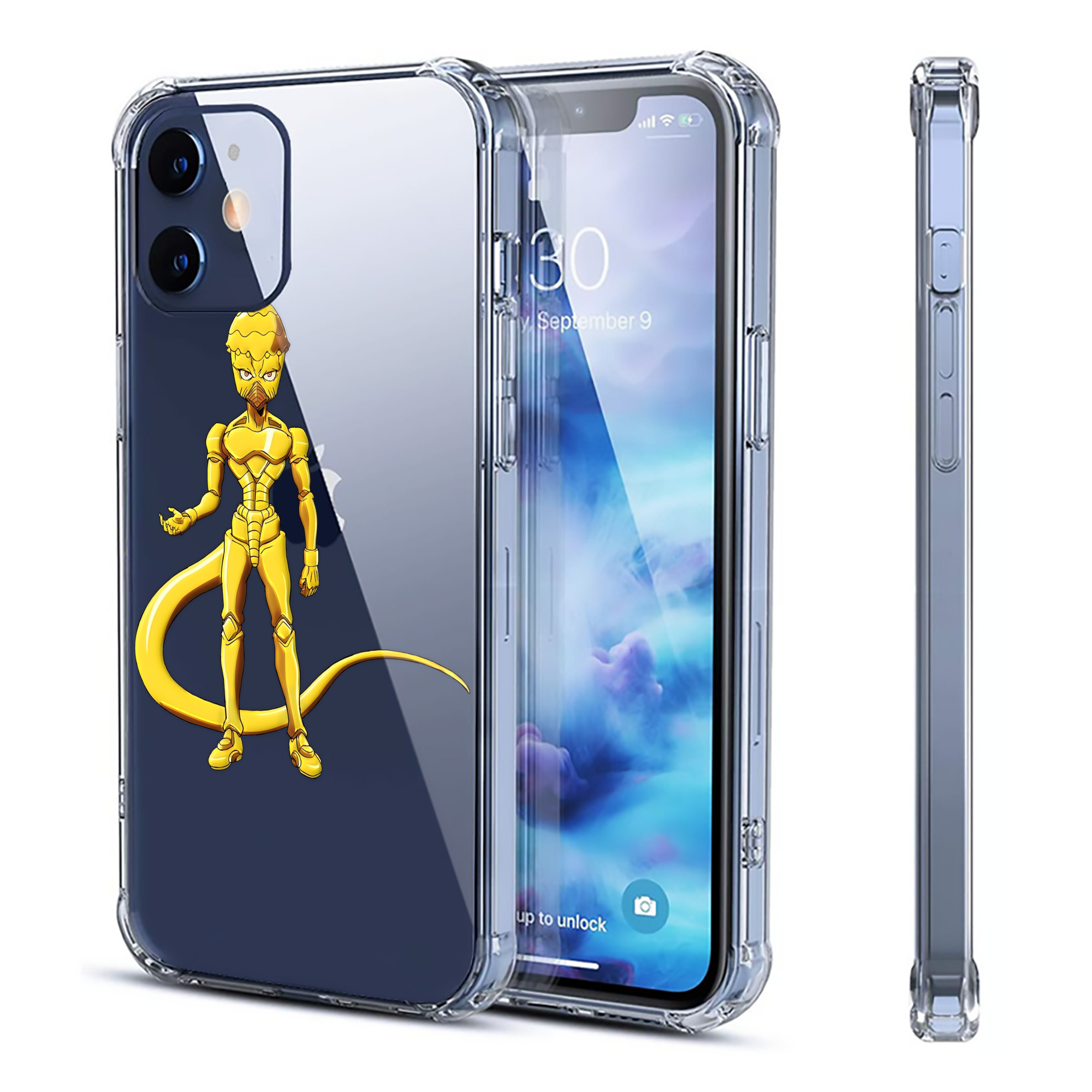 （画像用） ジョジョの奇妙な冒険 おといし あきら JoJo's Bizarre Adventure Akira Otoishi 【iPhone 12シリーズ対応】透明スマホケース（クリアソフトケース）